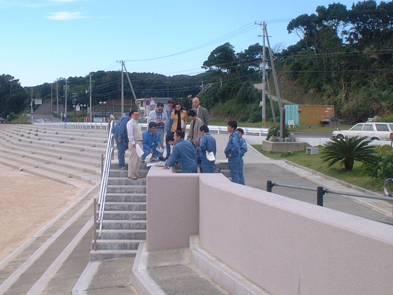 阿津里浜地区建設海岸の写真