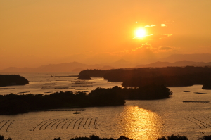 横山展望台からの夕景