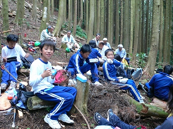 お昼休憩の写真