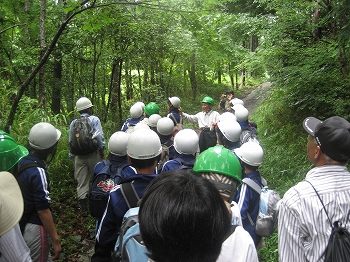 森林のお話しと自然観察