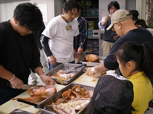 ローストチキン試食