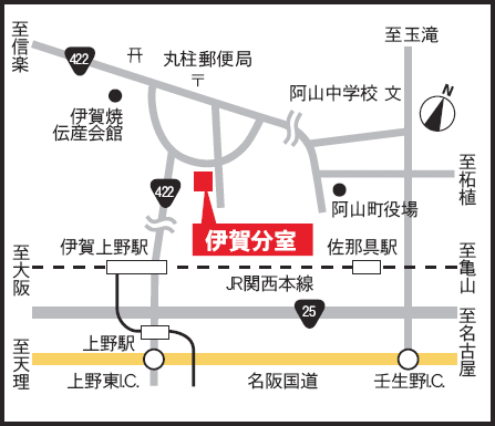 窯業研究室伊賀分室の地図