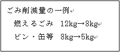 ごみ削減量例