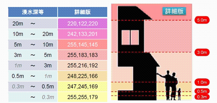 浸水想定区域図