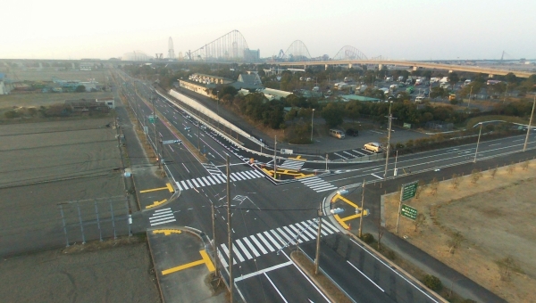 水郷公園線道路改良事業完成写真