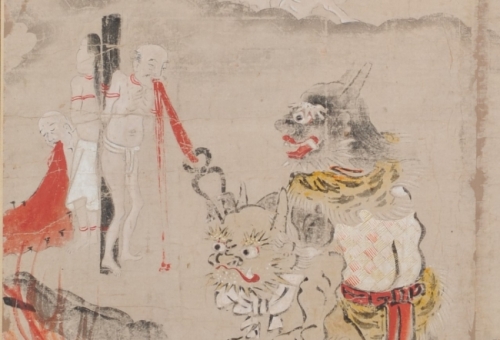 往生要集画（部分）　伊賀市滝仙寺蔵