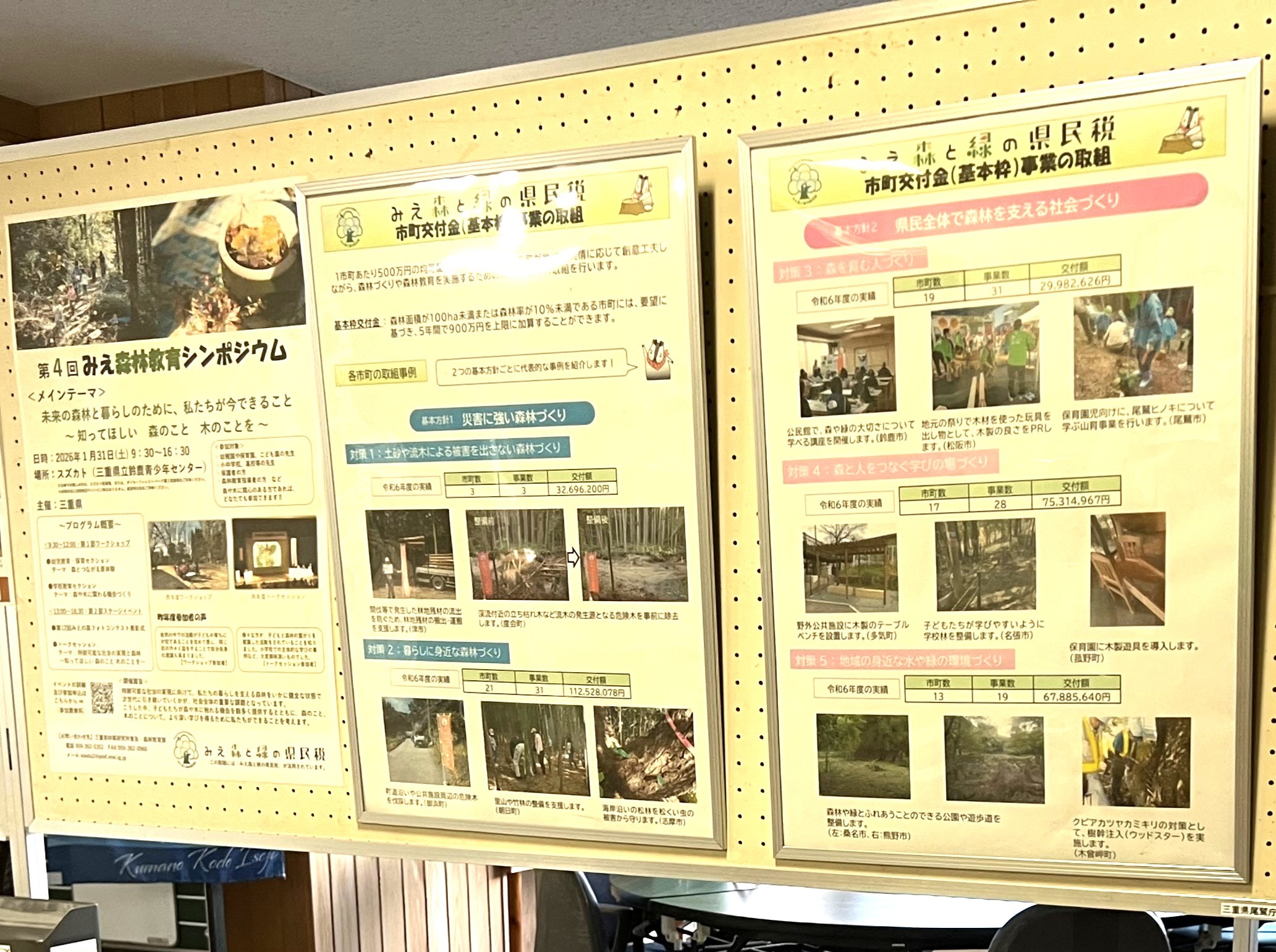みえ森と緑の県民税パネル展示3